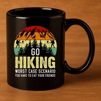 Funny Hiking 11oz C Handle Ceramic Mug