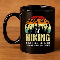 Funny Hiking 11oz C Handle Ceramic Mug
