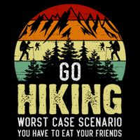Funny Hiking Drawstring Bag