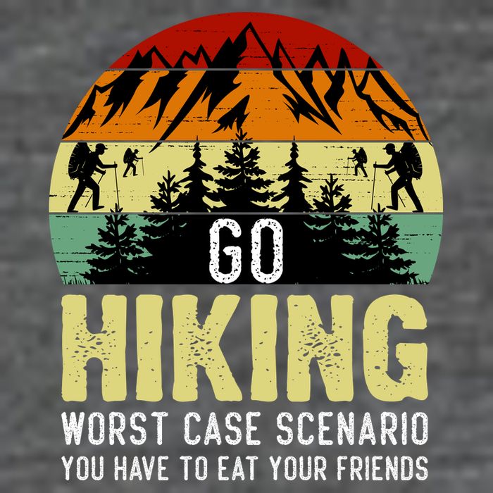 Funny Hiking Flatbill Hat