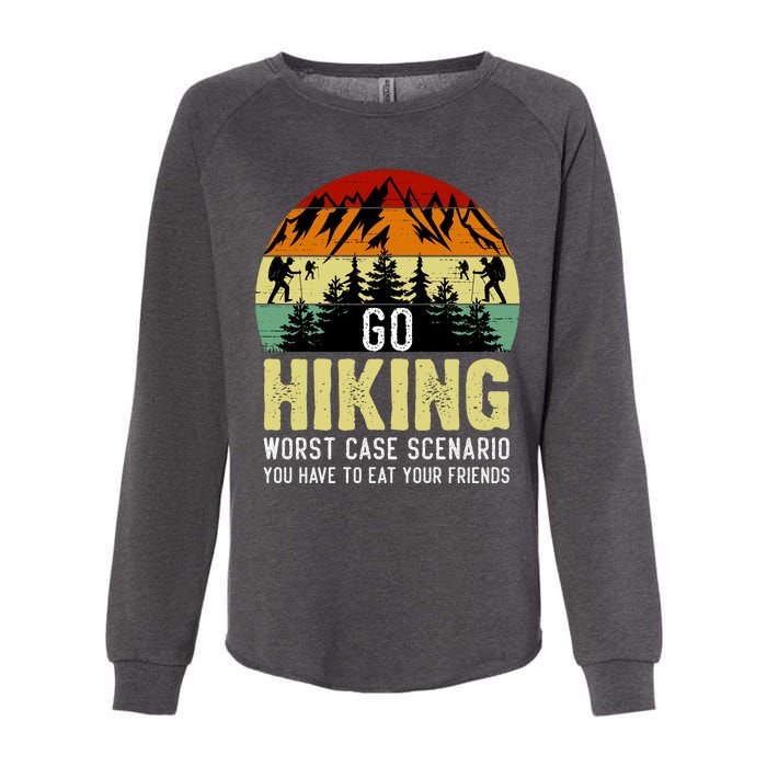 Funny Hiking Womens California Wash Sweatshirt