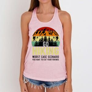 Funny Hiking Women's Knotted Racerback Tank