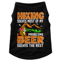 Funny Hiking Beer Solves Problems Doggie Tank