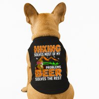 Funny Hiking Beer Solves Problems Doggie Tank