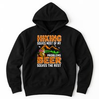 Funny Hiking Beer Solves Problems Hoodie