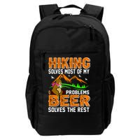 Funny Hiking Beer Solves Problems Backpack