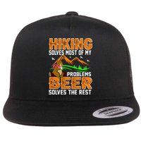 Funny Hiking Beer Solves Problems Flatbill Hat