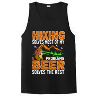 Funny Hiking Beer Solves Problems PosiCharge Competitor Tank