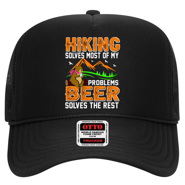 Funny Hiking Beer Solves Problems Hat