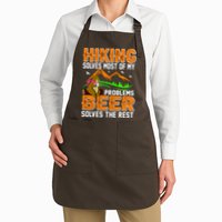 Funny Hiking Beer Solves Problems Apron