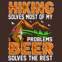 Funny Hiking Beer Solves Problems Apron