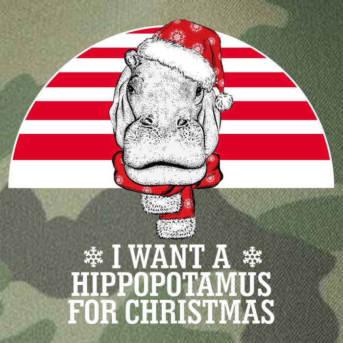 Funny Hippo I Want A Hippopotamus For Christmas Legacy Tie Dye Trucker Hat