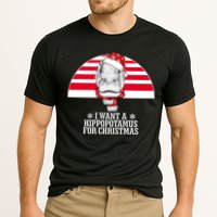 Funny Hippo I Want A Hippopotamus For Christmas Cooling Performance Crew T-Shirt