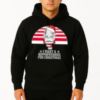 Funny Hippo I Want A Hippopotamus For Christmas Hoodie