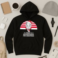 Funny Hippo I Want A Hippopotamus For Christmas Hoodie