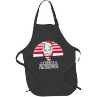 Funny Hippo I Want A Hippopotamus For Christmas Apron