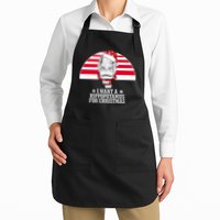 Funny Hippo I Want A Hippopotamus For Christmas Apron