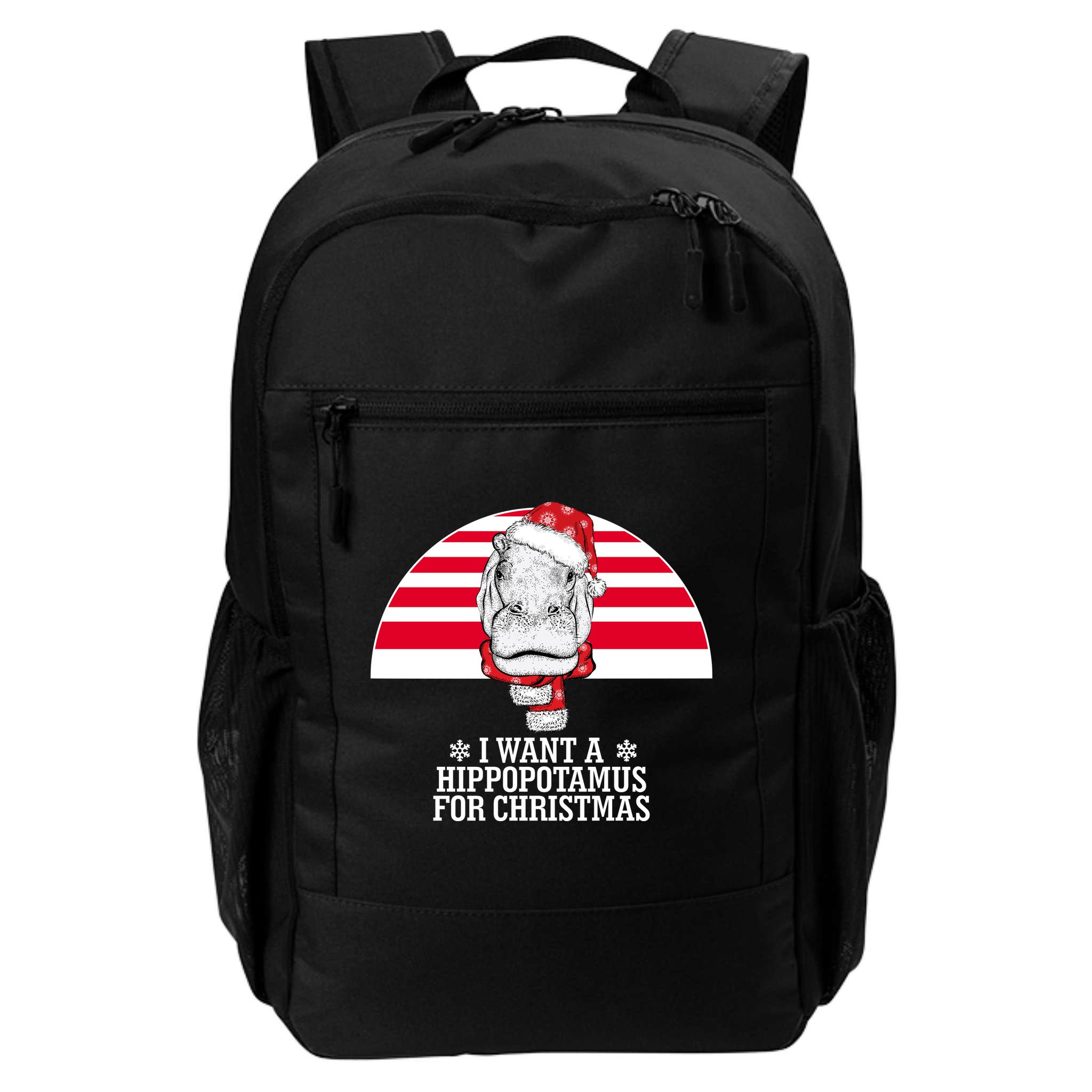 Funny Hippo I Want A Hippopotamus For Christmas Backpack