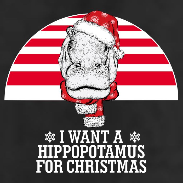 Funny Hippo I Want A Hippopotamus For Christmas Adult Drive Performance Visor