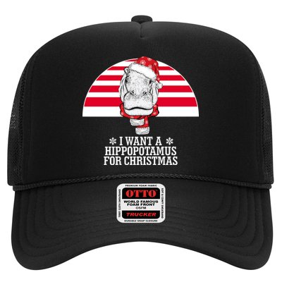 Funny Hippo I Want A Hippopotamus For Christmas Trucker Hat
