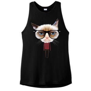 Funny Hipster Cat Ladies PosiCharge Tri-Blend Wicking Tank