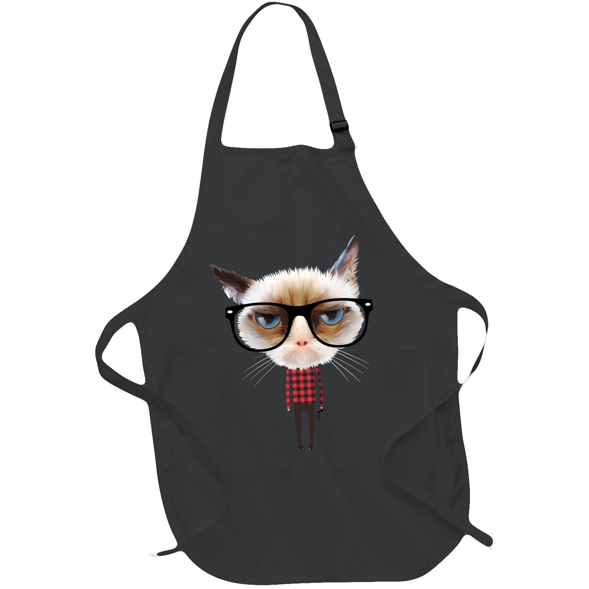 Funny Hipster Cat Apron