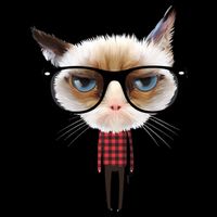 Funny Hipster Cat Sustainable Bucket Hat