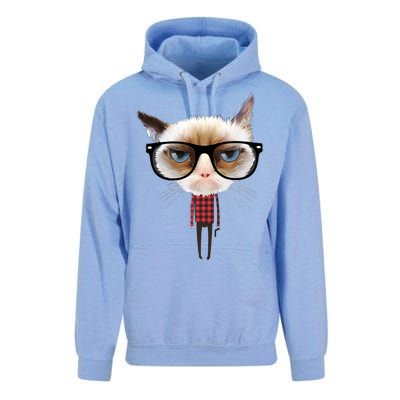 Funny Hipster Cat Unisex Surf Hoodie