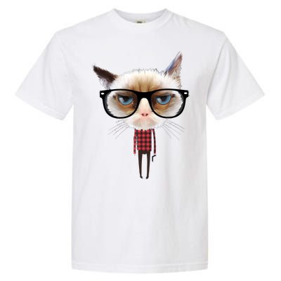 Funny Hipster Cat Garment-Dyed Heavyweight T-Shirt