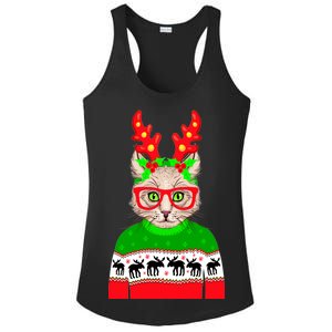 Funny Hipster Christmas Party Cat Ladies PosiCharge Competitor Racerback Tank