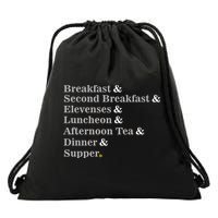 Funny Hobbit Meals Drawstring Bag