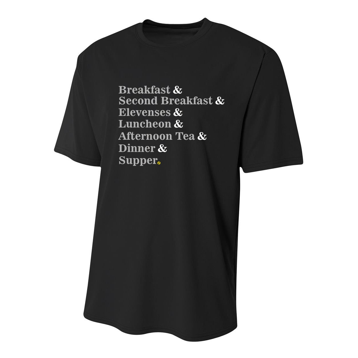 Funny Hobbit Meals Youth Performance Sprint T-Shirt