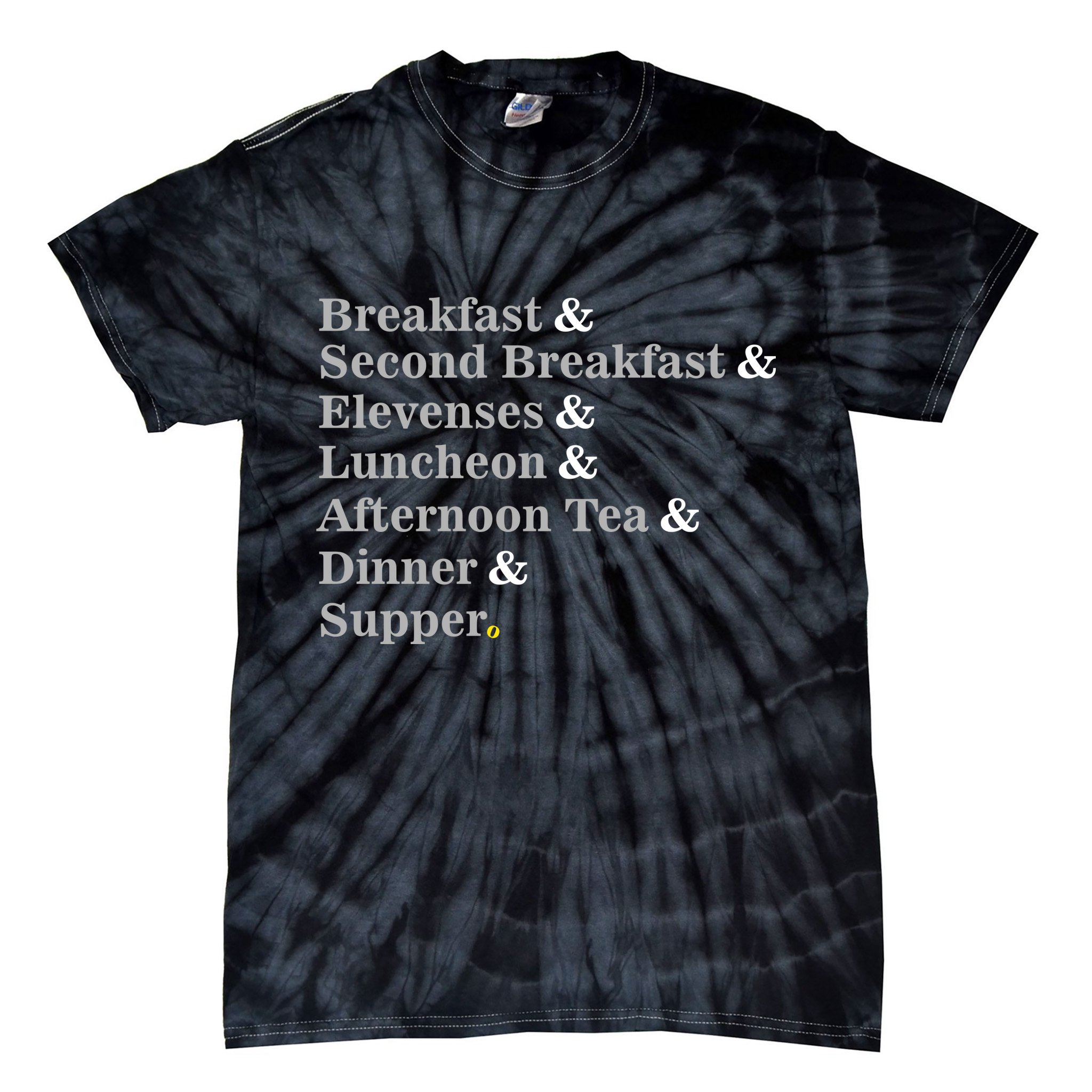 Funny Hobbit Meals Tie-Dye T-Shirt