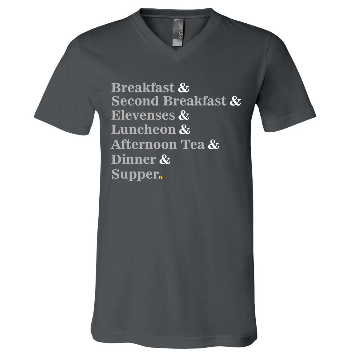 Funny Hobbit Meals V-Neck T-Shirt