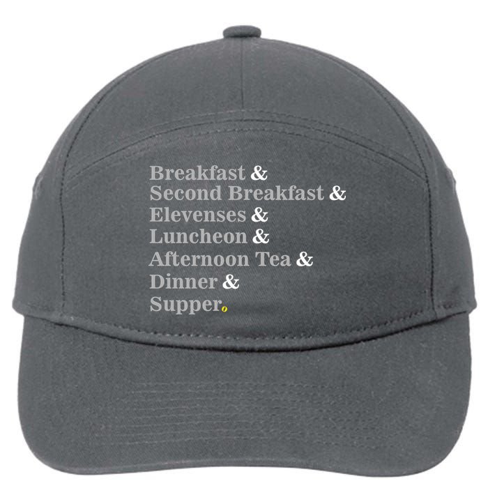 Funny Hobbit Meals 7-Panel Snapback Hat