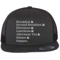 Funny Hobbit Meals Flat Bill Trucker Hat