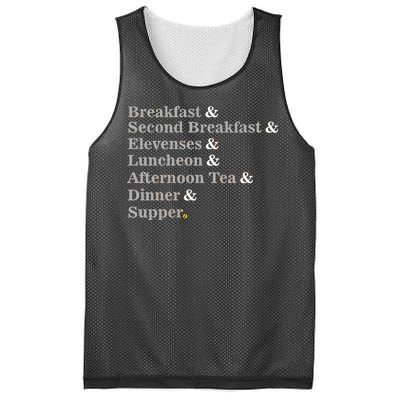 Funny Hobbit Meals Mesh Reversible Basketball Jersey Tank