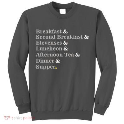 Funny Hobbit Meals Tall Sweatshirt