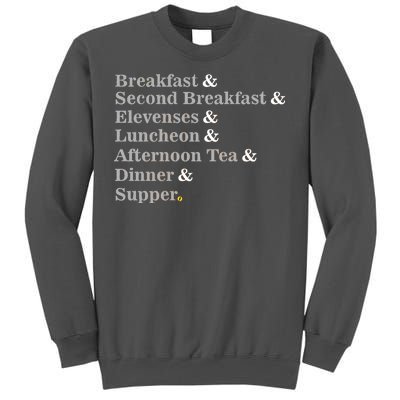 Funny Hobbit Meals Tall Sweatshirt