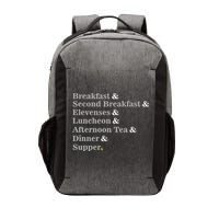 Funny Hobbit Meals Vector Backpack
