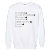 Funny Hobbit Meals Garment-Dyed Sweatshirt