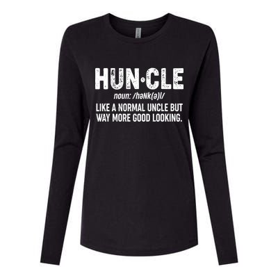 Funny HUNCLE Definition Womens Cotton Relaxed Long Sleeve T-Shirt