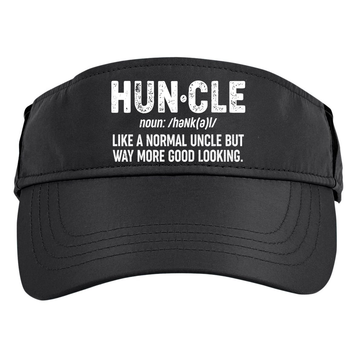 Funny HUNCLE Definition Adult Drive Performance Visor