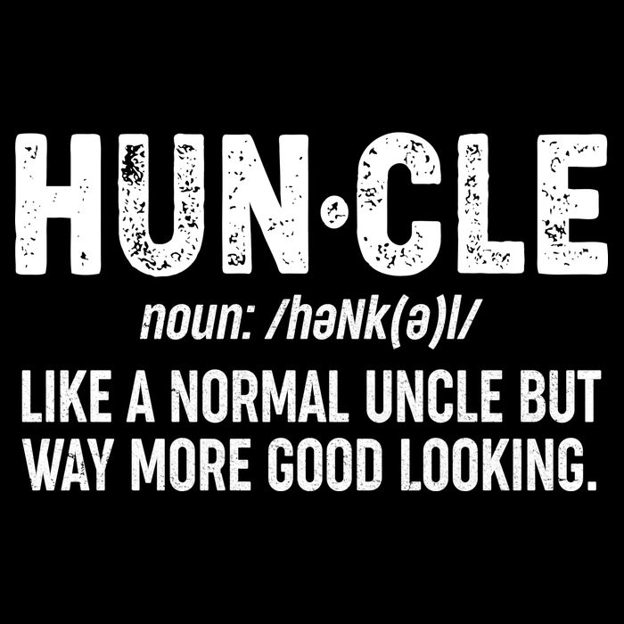 Funny HUNCLE Definition Drawstring Bag