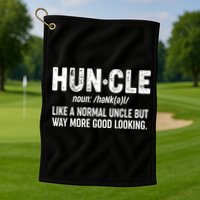 Funny HUNCLE Definition Golf Towel