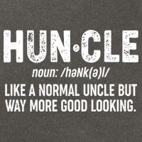 Funny HUNCLE Definition Cotton Canvas Backpack