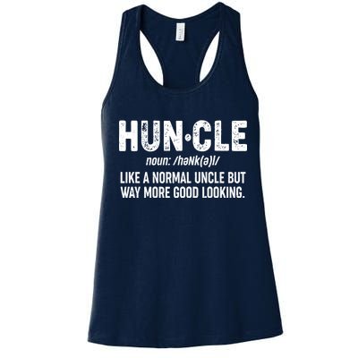 Funny HUNCLE Definition Women's Racerback Tank