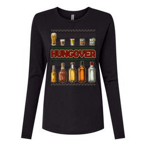 Funny Hungover Drunk Ugly Christmas Sweater Womens Cotton Relaxed Long Sleeve T-Shirt