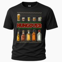 Funny Hungover Drunk Ugly Christmas Sweater Cooling Performance Crew T-Shirt