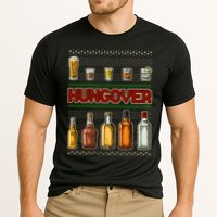 Funny Hungover Drunk Ugly Christmas Sweater Cooling Performance Crew T-Shirt
